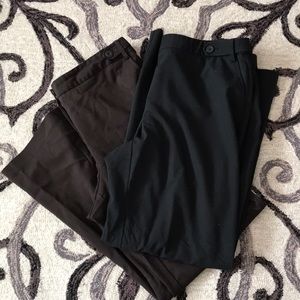 Black & brown dress pants